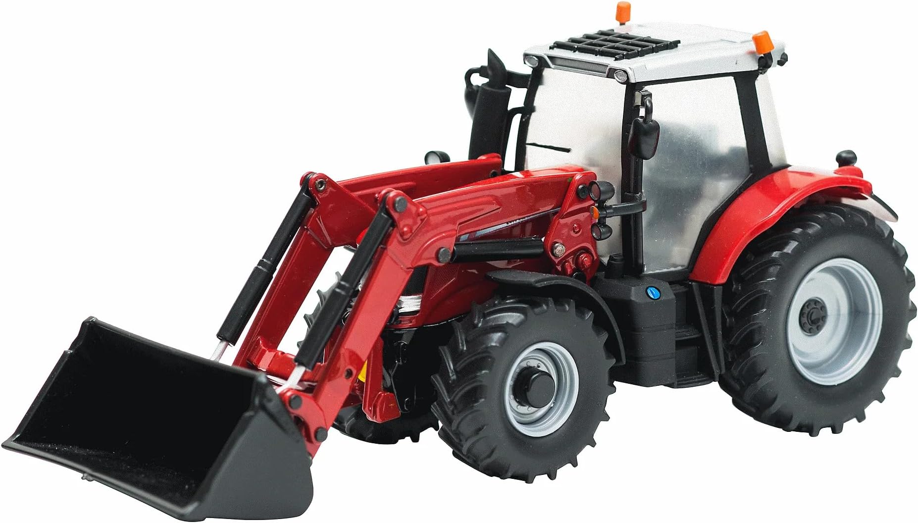 Britains 1:32 Massey Ferguson 6616 Tractor with Front Loader, Farm Set Toy Tractors for Children, Toy Tractor Compatible with all 1:32 Scale Farm Toys, Suitable for Collectors - Kids 3 Years 43082A1
