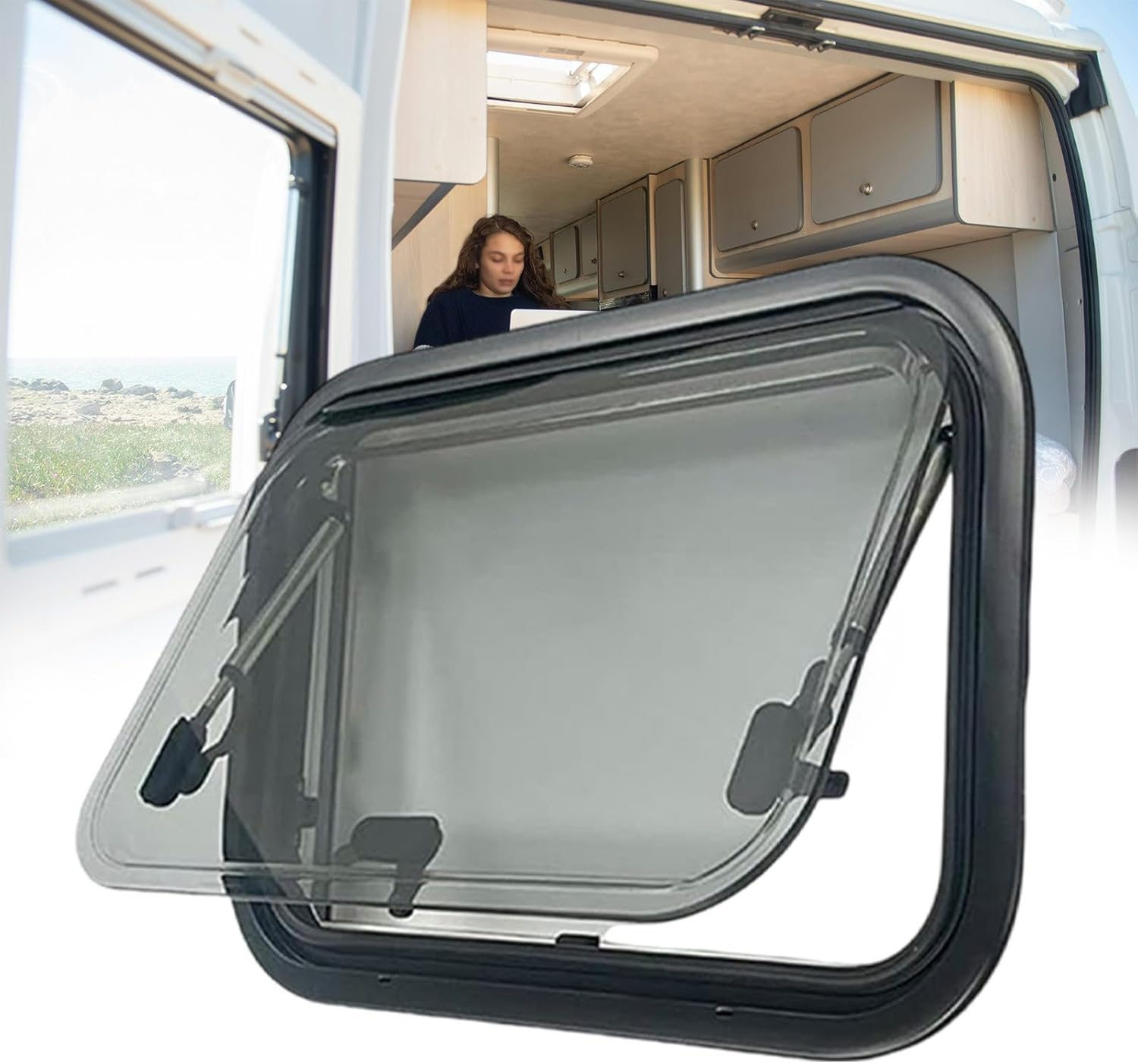 Amazon.com: pealiritansemen Motorhome Window With Shade, RV Ventilation ...