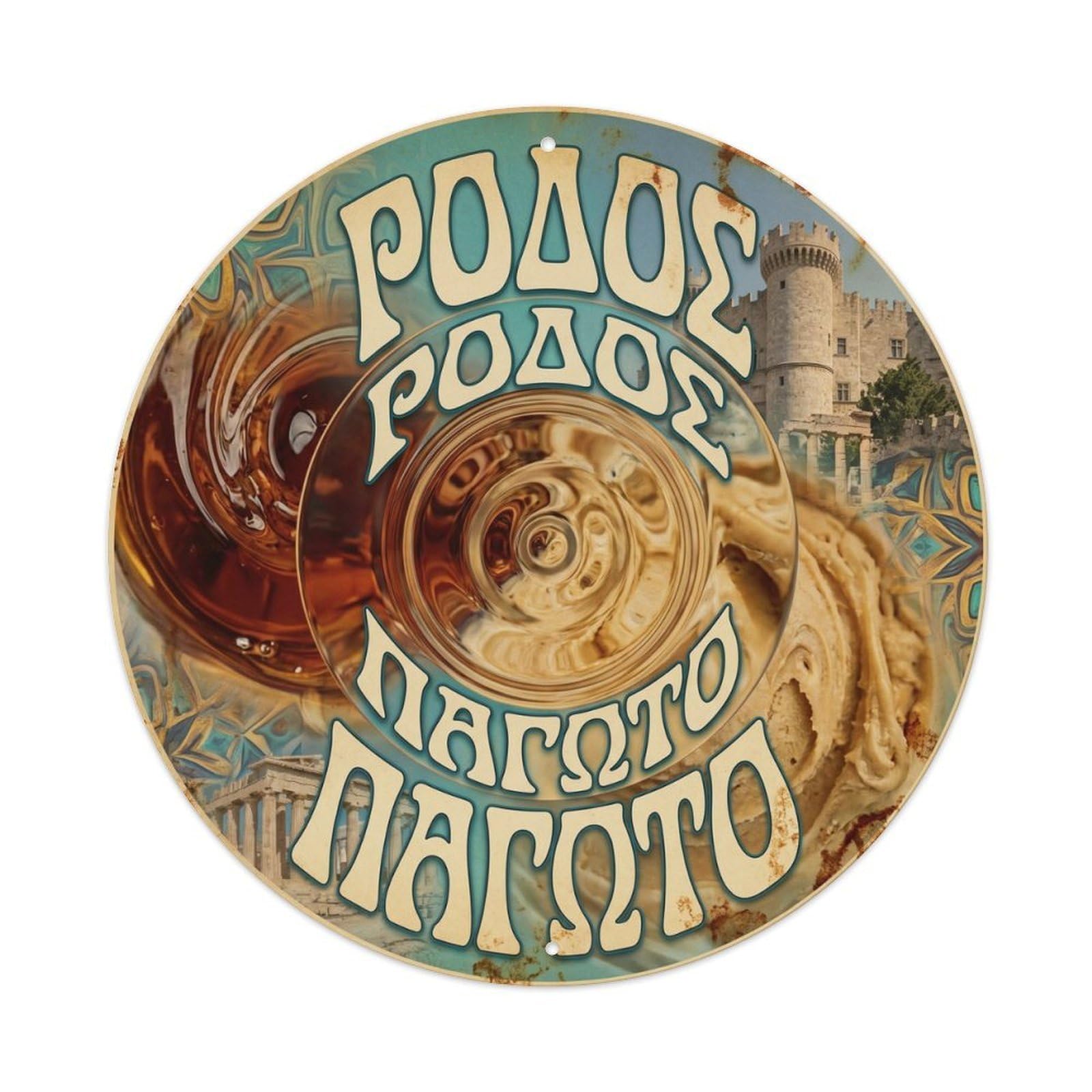 Gelato Dessert Culture Psychedelic Parlor Metal Tin Sign