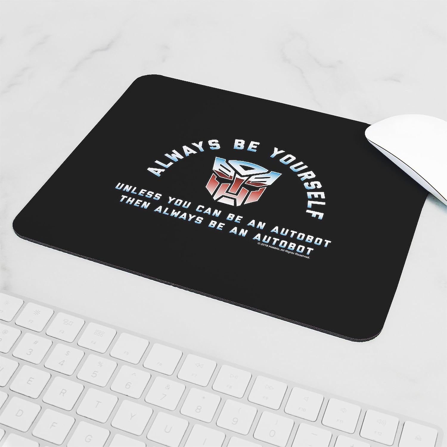 CafePress Transformers Always Be A Autobot Mousepad Non-Slip Rubber Gaming Mousepad
