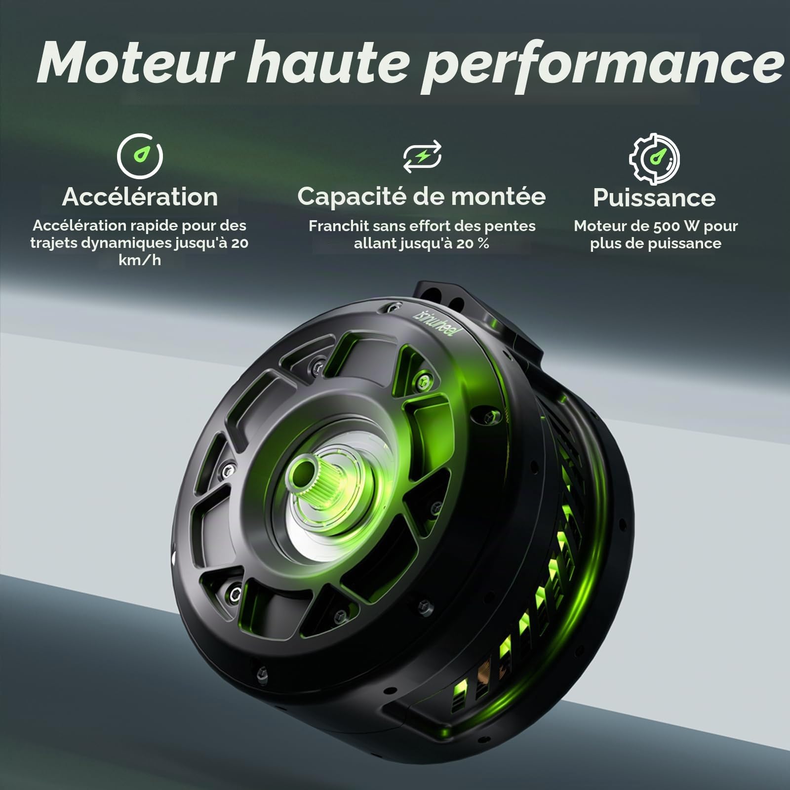 isinwheel S9MAX Trottinette électrique pour Adulte avec autorisation de Circulation routière, Moteur 500 W, Batterie 10,4 Ah jusqu'à 40 km, pneus 10", Amortissement, Application et écran LED, pour