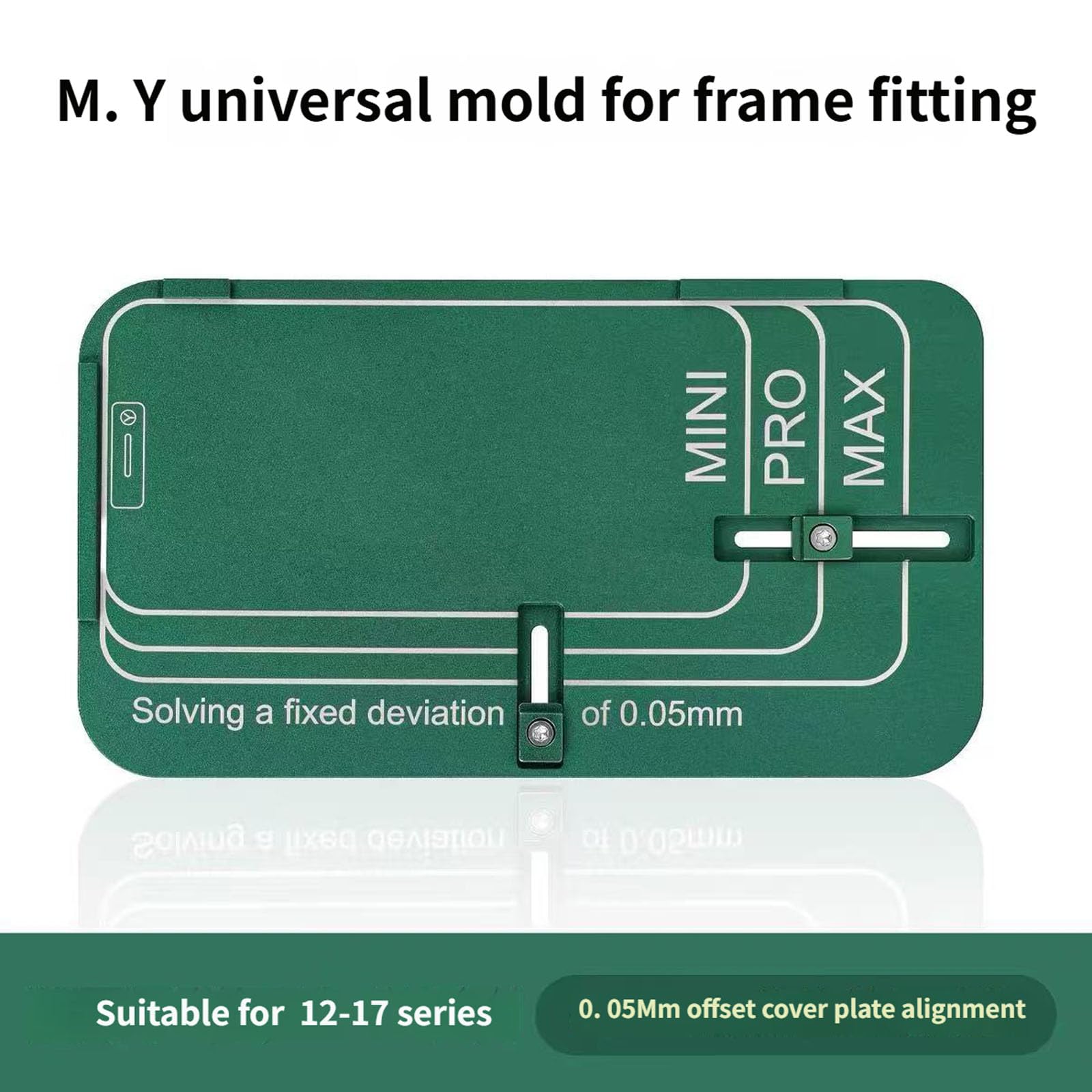 Stampo per allineamento preciso per telefoni da 12 a 17 modelli Non smontabile Design Universale Maschere laminazione con montaggio telaio Strumento riparazione professionale per telefono