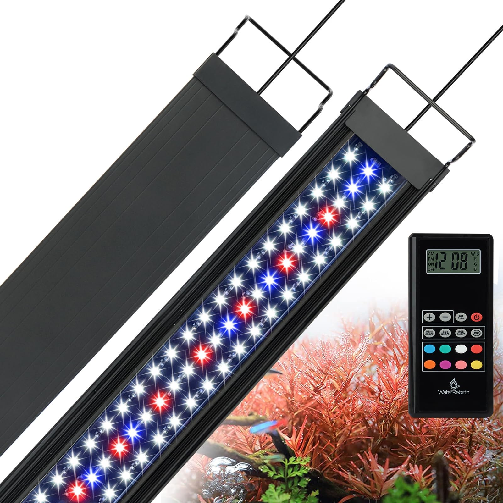 WaterRebirth Luz LED para acuario (20-26 pulgadas)
