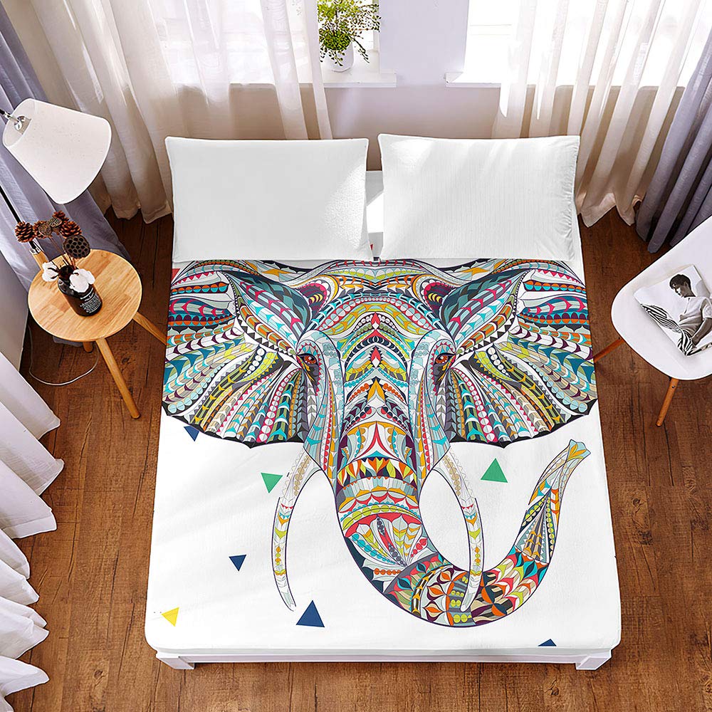 Drap housse microfibre respirante bohême pour transformer votre lit en un cocon de douceur