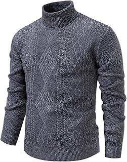 [FJLTDCP] メンズ タートルネック セーター 秋冬 裏起毛 極暖 保温 防寒 ニット インナー 中年 男性 熟年 大人 カジュアル フィット 長袖 冬物
