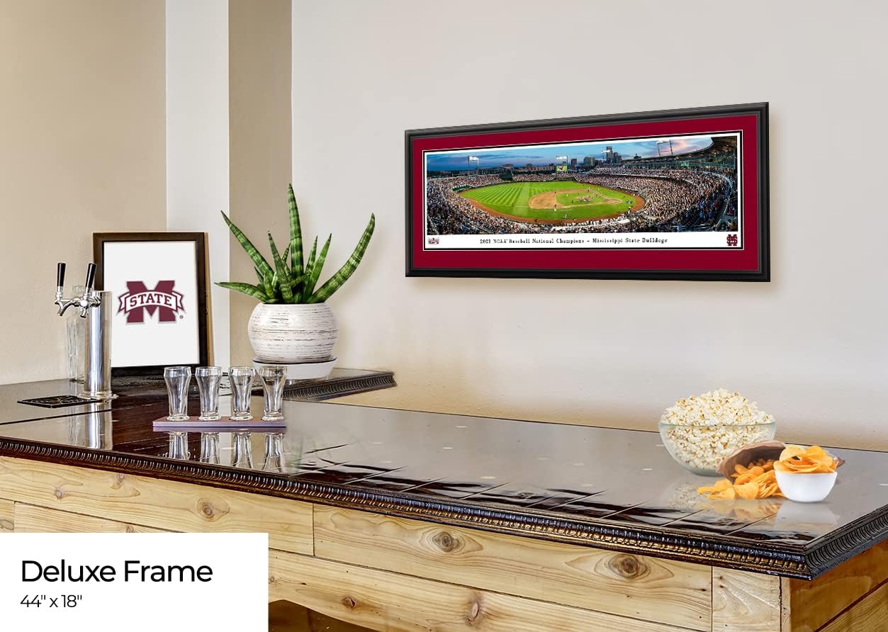2021 College World Series Champions - Mississippi State- Panoramic Posters and Framed Pictures by Blakeway Panoramas