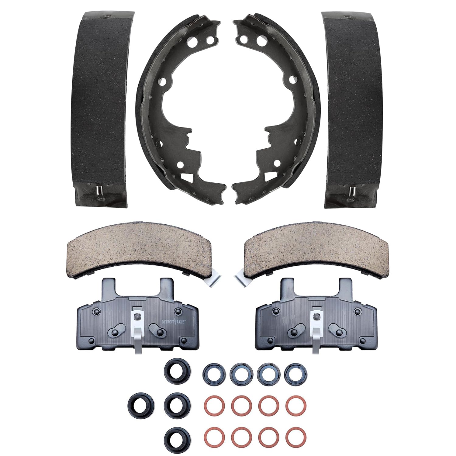 Detroit Axle - 4WD Brake Kit for 1990-2002 GMC Safari Chevrolet Astro