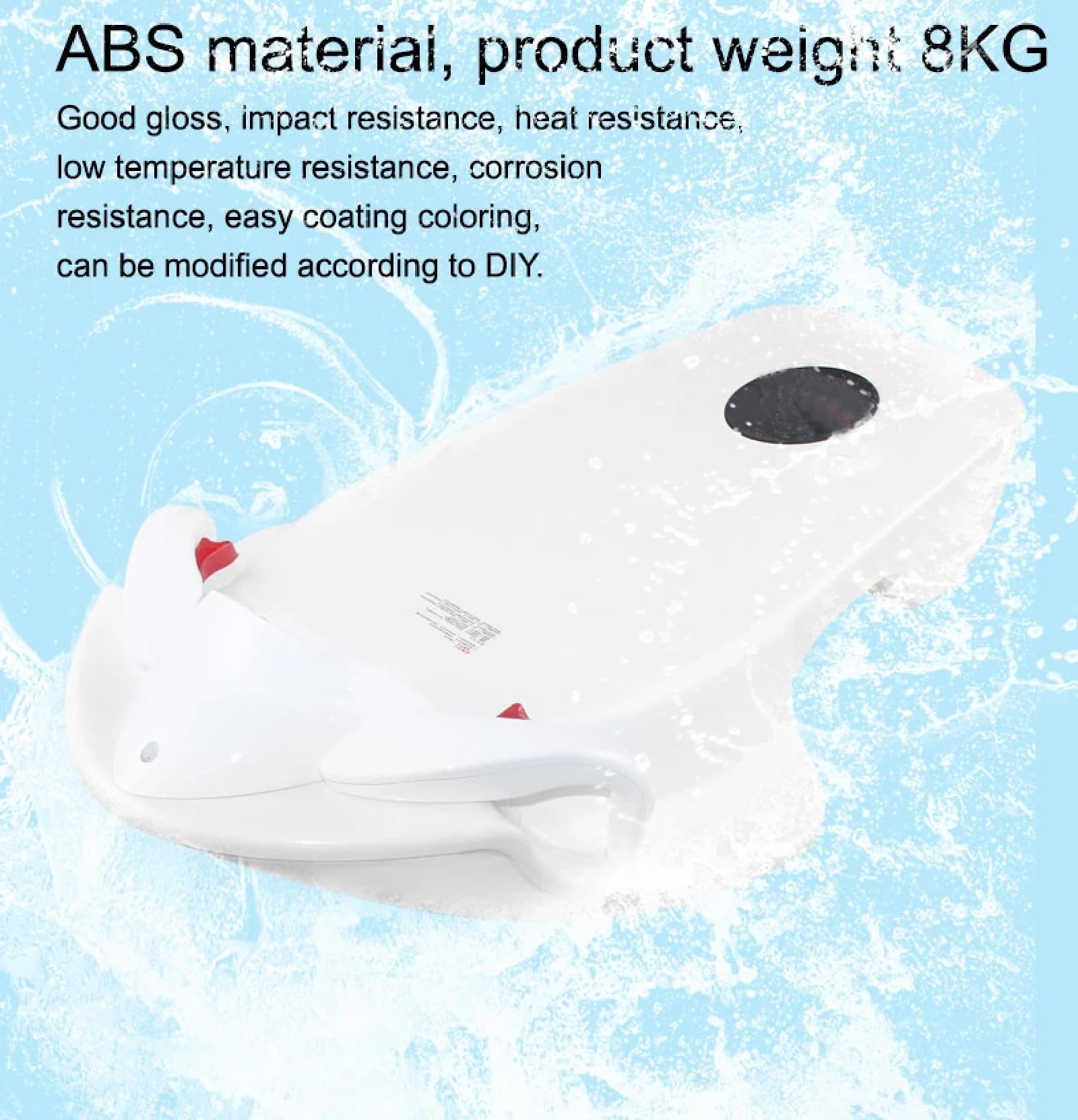 Tavola da Surf Elettrica per Adulti 36v 3200w,Scooter Acquatico da 6500 Giri/Min,Tempo di Resistenza: 60 (4 M/S) -120 Min (2 M/S), Display LCD + Spazio Vuoto per Supporto Fotocamera