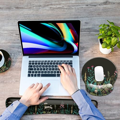 Miniatura 7 de Ergonomic Mouse Pad with Wrist Rest and Keyboard Wrist Rest, Memory Foam Wrist Rest for Computer Keyboard, Easy Typing, Pain Relief, Mouse Pad Wrist