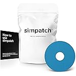 SIMPATCH Universal Adhesive Patch, 0.8-Inch Hole - Pack of 30 - Multiple Colors Available (Blue)