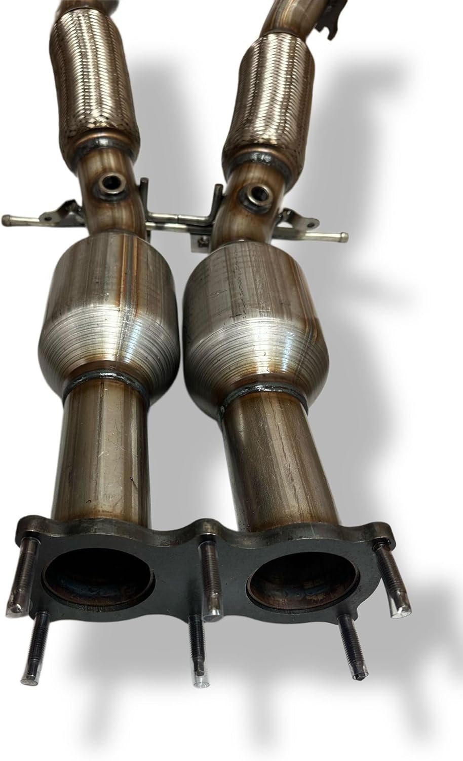 Stainless Steel Direct Fit Rear Catalytic Converters Y Pipe Flex Pipes Replacement For Volvo S80 XC60 XC70 3.2L 2011 To 2014