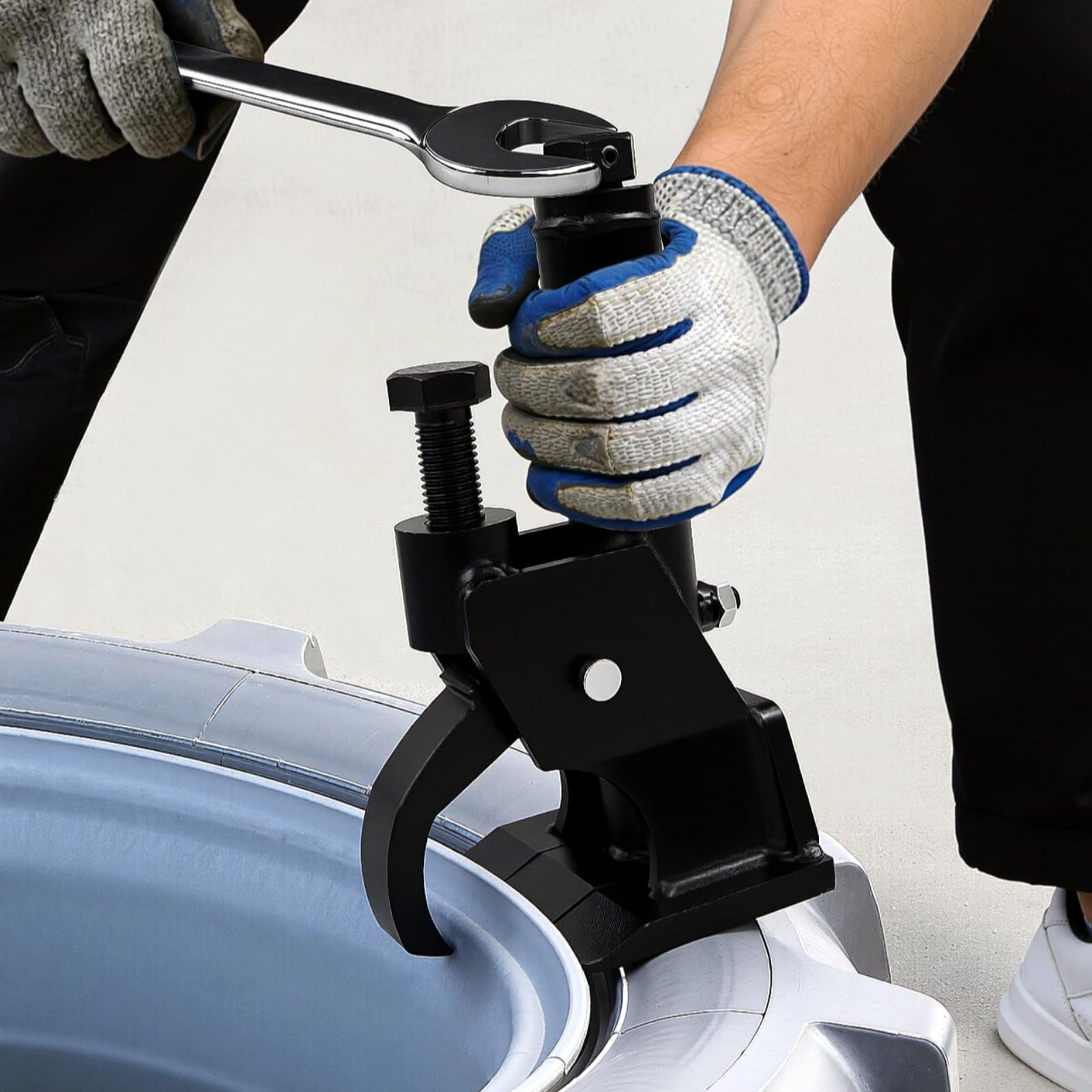 Rompetalones Manual Resistente Separador de Talón de Neumático Uso Seguro Desmontador Manual Neumáticos para Garaje