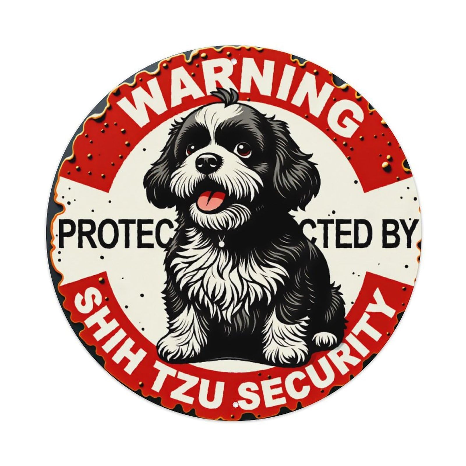Shih Tzu Aluminium Sign 20x20cm