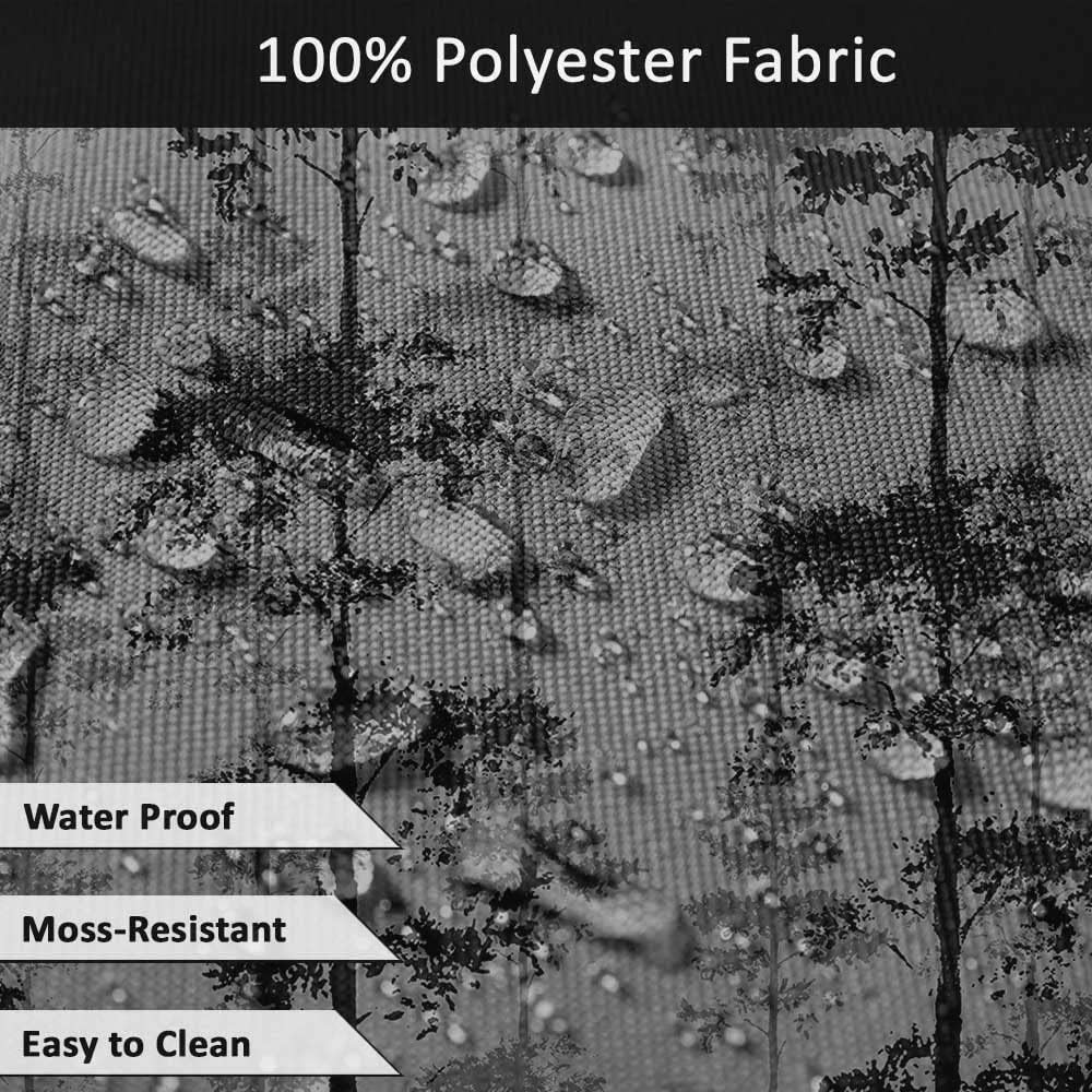 Indoor/Outdoor Tablecloth 58x58 Inch SquareTablecloth with Umbrella Hole and Zip- Waterproof Patio Table Cloths- Table Covers for Backyard Rectangular Table- Gray2