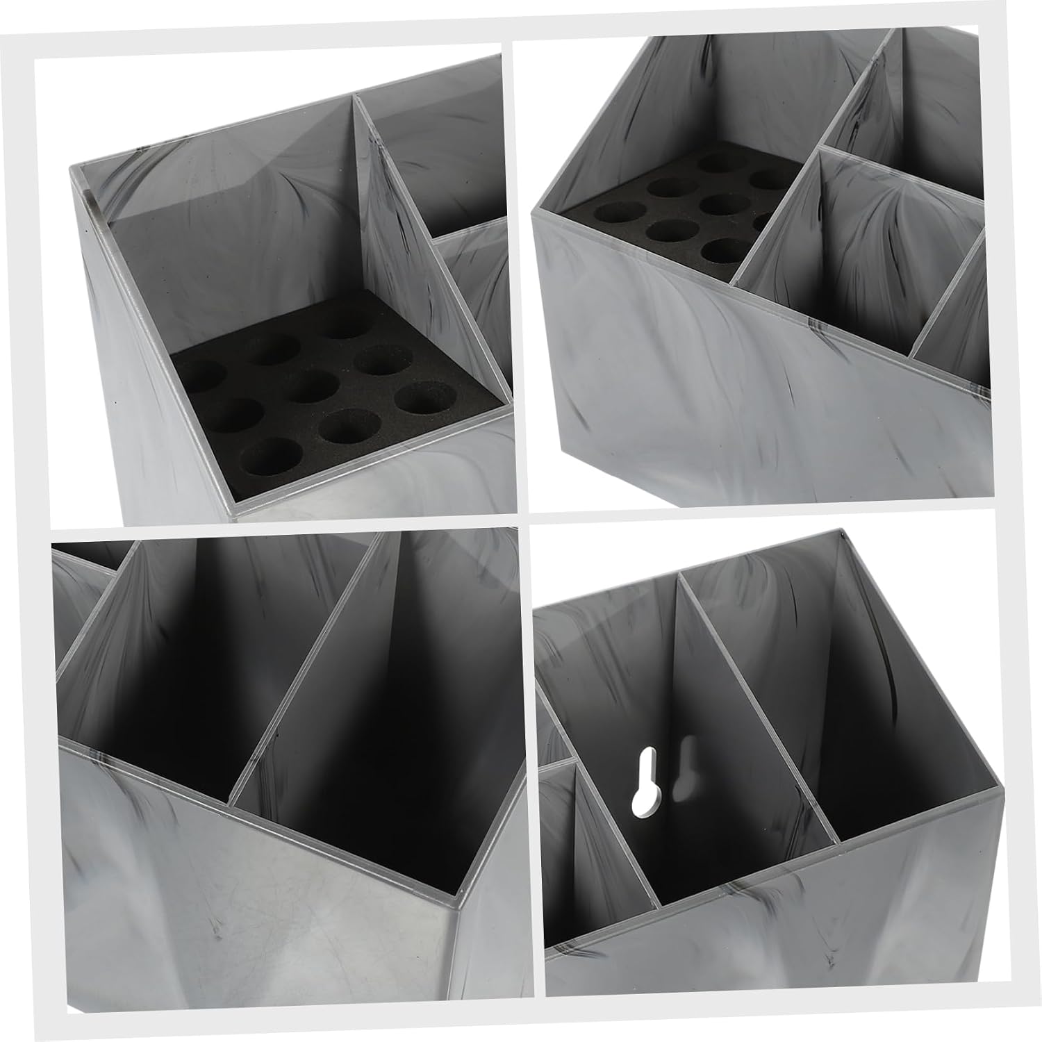 Ipetboom Hairdressing Tool Storage Box Wall-Mounted Scissor Holder Non-Slip Design for Hairdressers and Stylists Hair Scissor Organizer for Salon Use