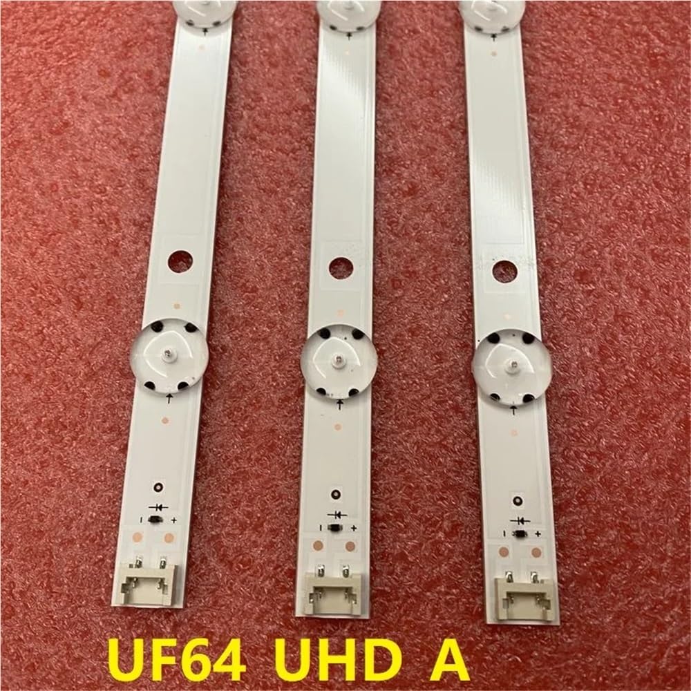 3 PCS Led-hintergrundbeleuchtung Streifen for TV 43UF6407 43UH603V 43LH604V 43UF6400 43UF640V 43UF6407 43UH610V 43UH6030 43UF6409 UF64_UHD_A(3pcs 8LED 1 TV)