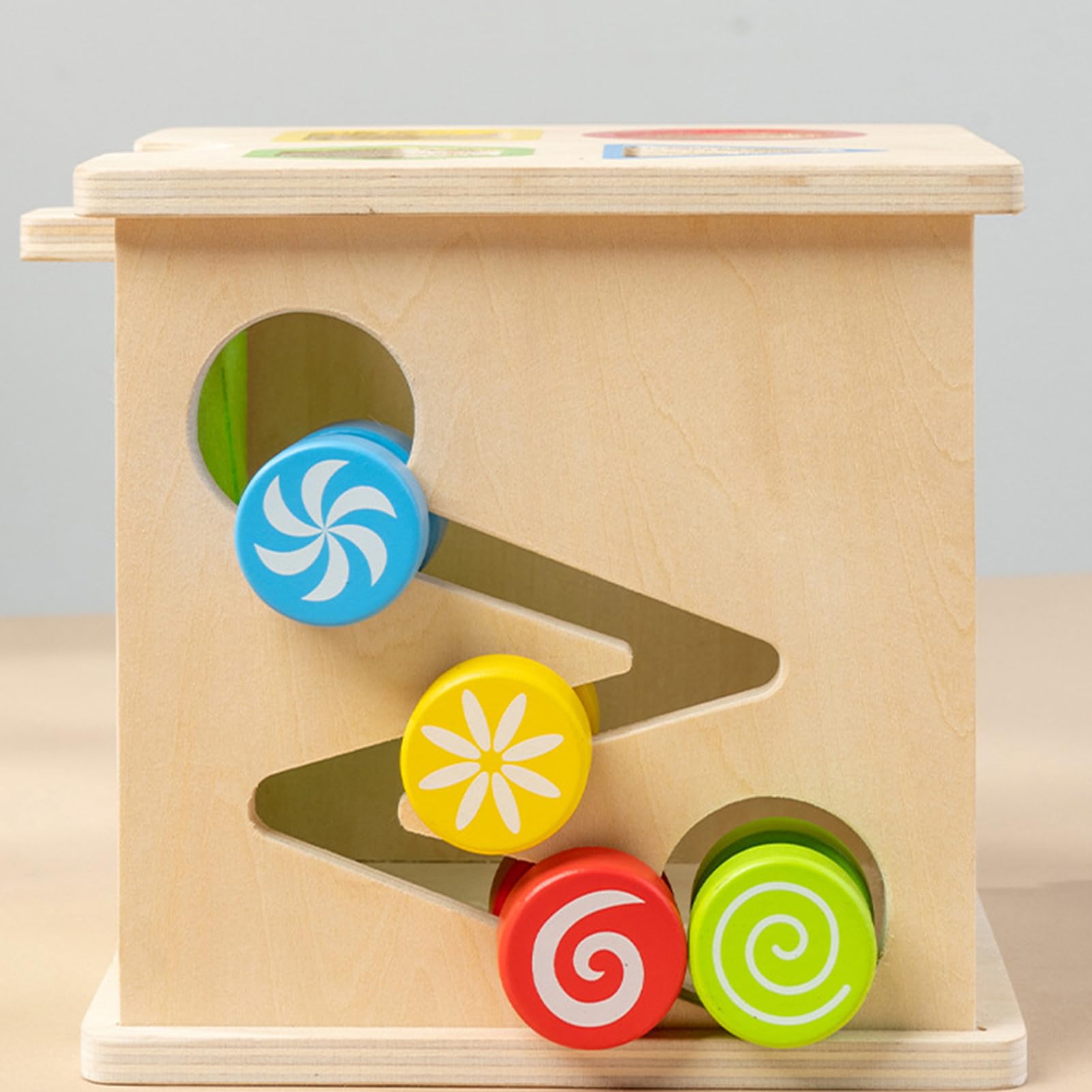 Cubo Di Attività Per Bambini 8 In 1 Educativo In Legno | Giocattolo a Forma di Cubo per Per Feste Asilo Scuola Casa Compleanno Ragazze Ragazzi Bambini 1-6 Anni