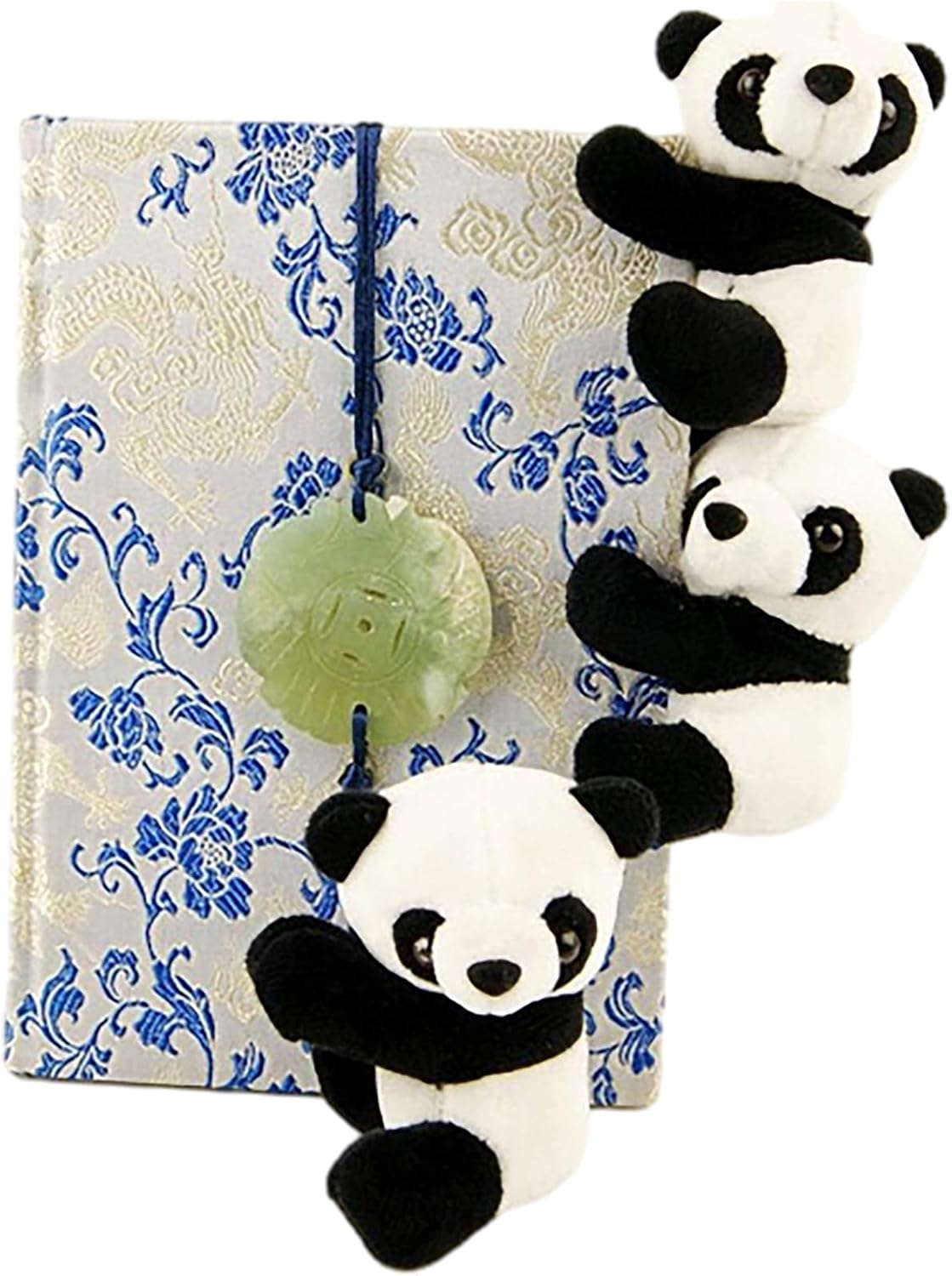 9 Pcs Finger Panda Plush Clips Curtain Holder Stand Note Memo Clips Photo Holder Cute Panda Toy Doll Finger Kids Toy, Home Decoration Plant Pots Bonsai Craft Decor, Chinese Style Souvenir