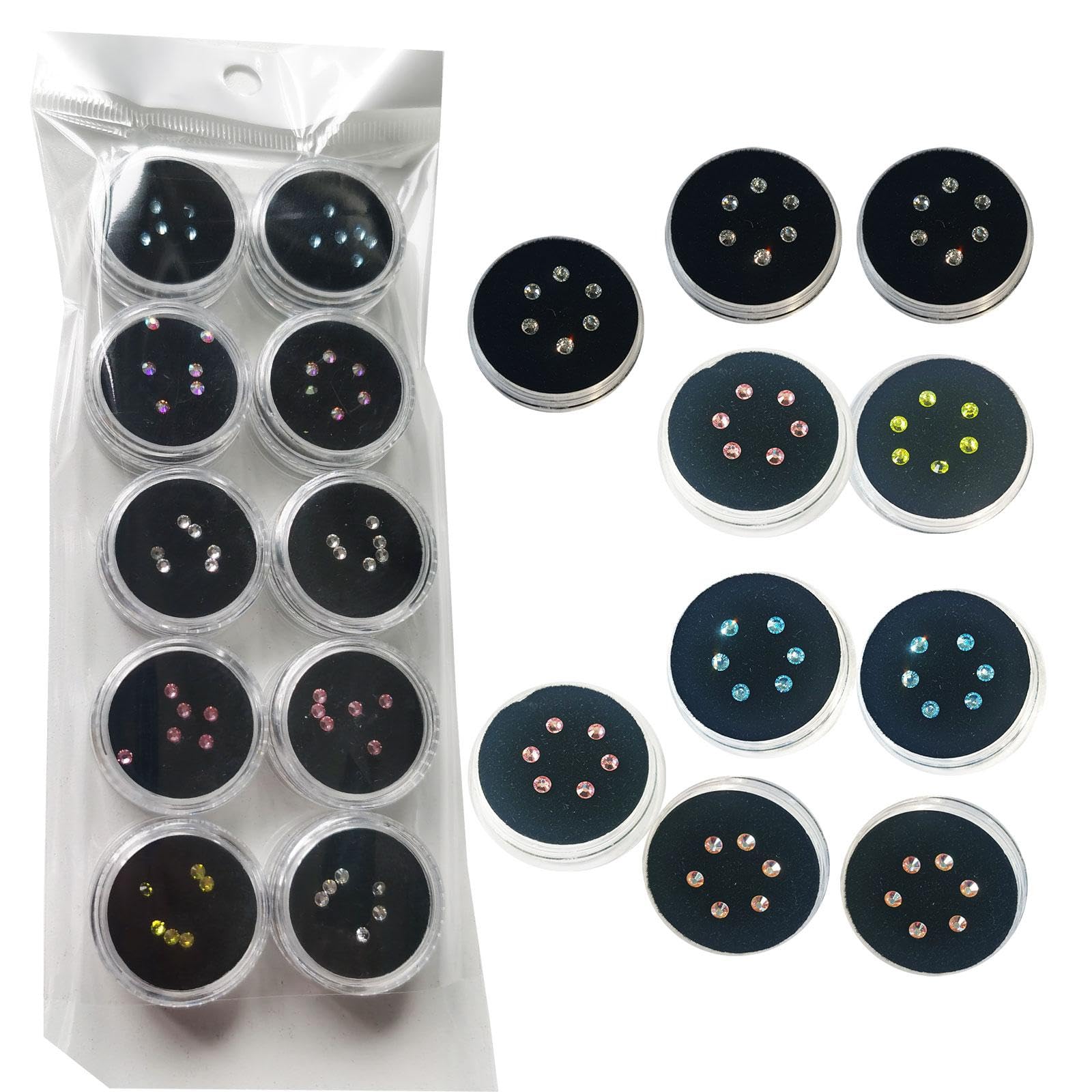 Chamon 60 pcs Tooth gems DIY Tooth gems Crystals Tooth gem at Home Time-Available with Tooth gems Starter kit