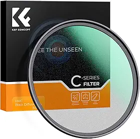 Filtro Black Mist Diffusion 1/4 Série C — Efeito Cinematográfico com 18 Camadas de Revestimento Multicamadas para Vídeo, Vlog e Fotografia de Retrato (67mm)