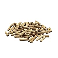 Vista 4 de 3/8" x 2" - Paquete de 500 pasadores de madera - Secados al horno, estriados y biselados (3/8" x 2", 500 unidades)