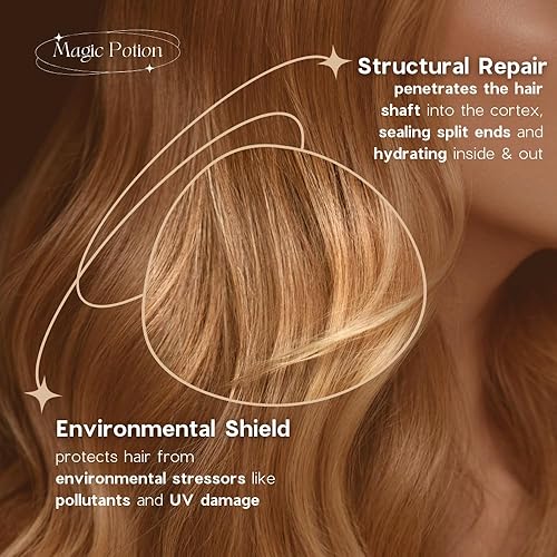 Miniatura 6 de Simply Smooth Xtend Keratin Reparative Magic Potion - Acondicionador original sin enjuague  Spray de peinado con protección contra el calor  Seguro