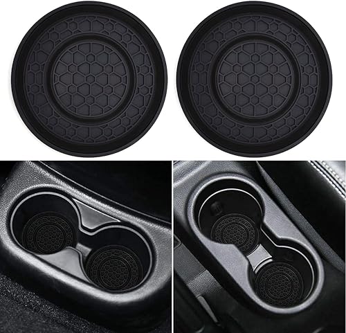 Auprite Portavasos para automóvil, paquete de 2 posavasos universales antideslizantes para automóvil, accesorios para el interior del automóvil
