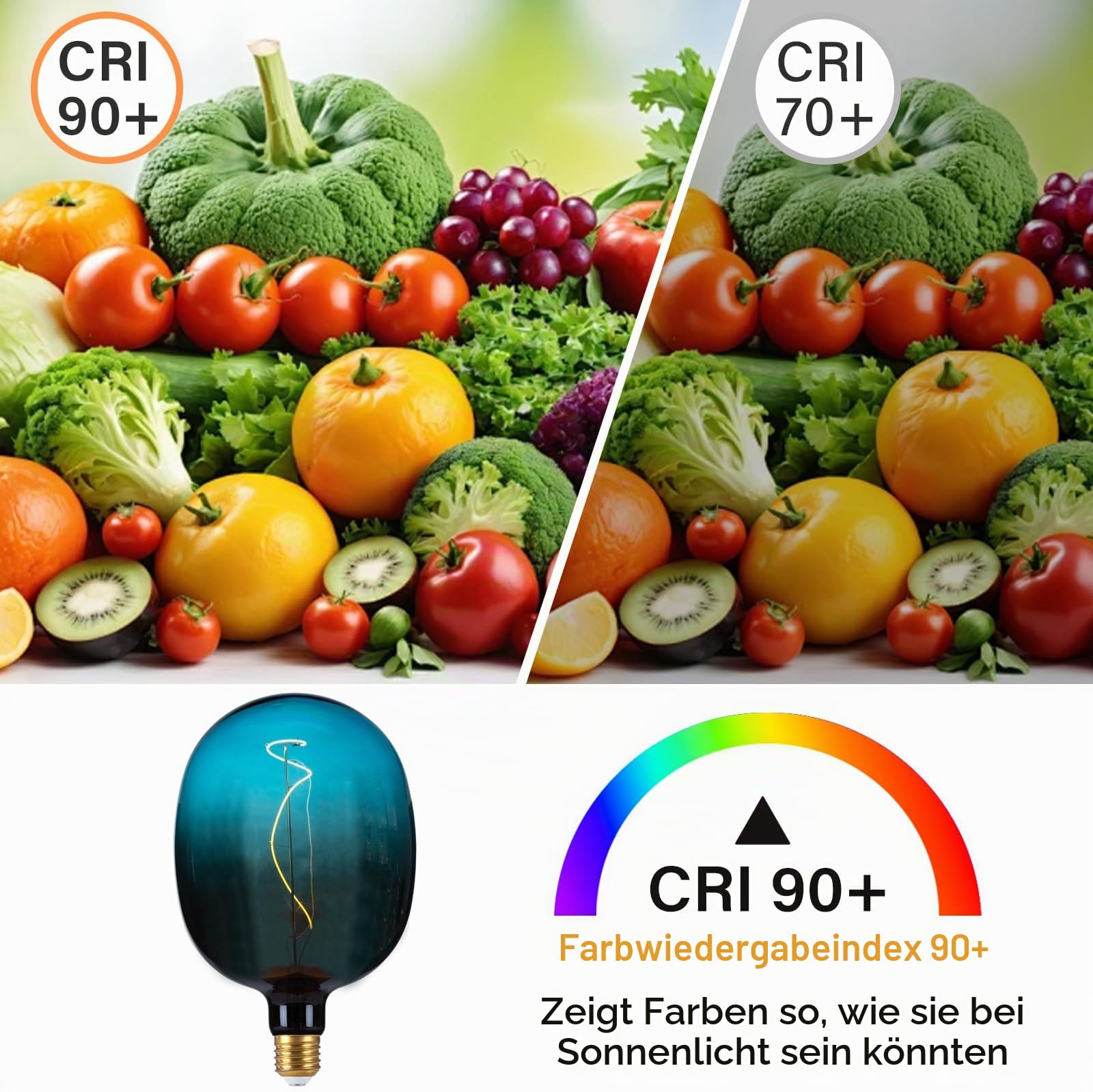 SD LUX D170 Oversize Edison LED Glühbirne 5W E27 300lm Equi25W 2200K 1Stück