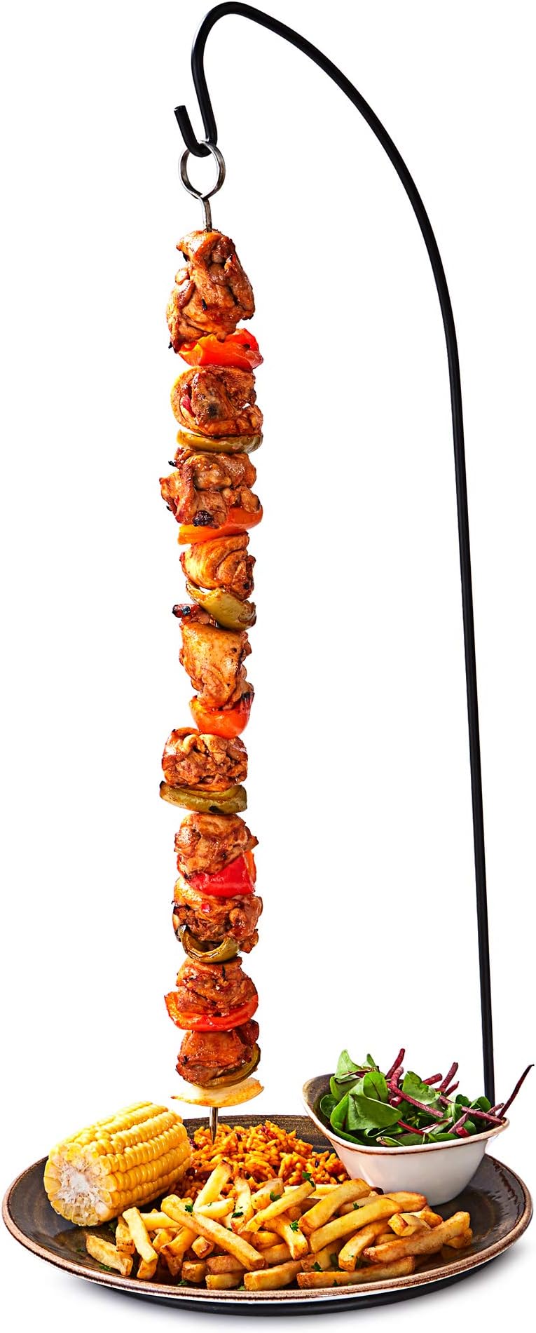 dine@drinkstuff Large Espetada Hanging Kebab Stand - Hanging Kebab Skewer Holder for Creative Food Service