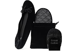 Purse Plush Velvet Foldable Ballet Flats