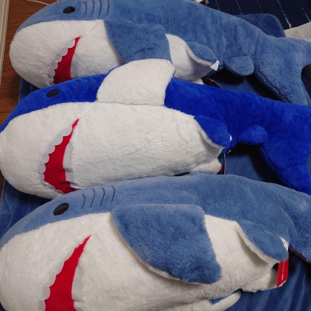 Amazon.co.jp: ドでかいサメ！ 120cm 超BIGサイズ ぬいぐるみ 3点