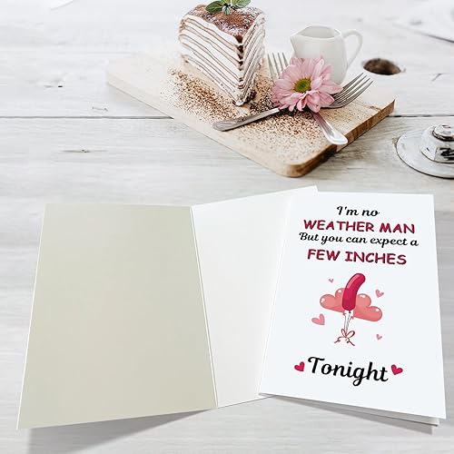 Miniatura 3 de Obbyidk Tarjeta de San Valentín traviesa para mujer, divertida tarjeta de San Valentín para novia esposa, tarjeta de aniversario humorística para