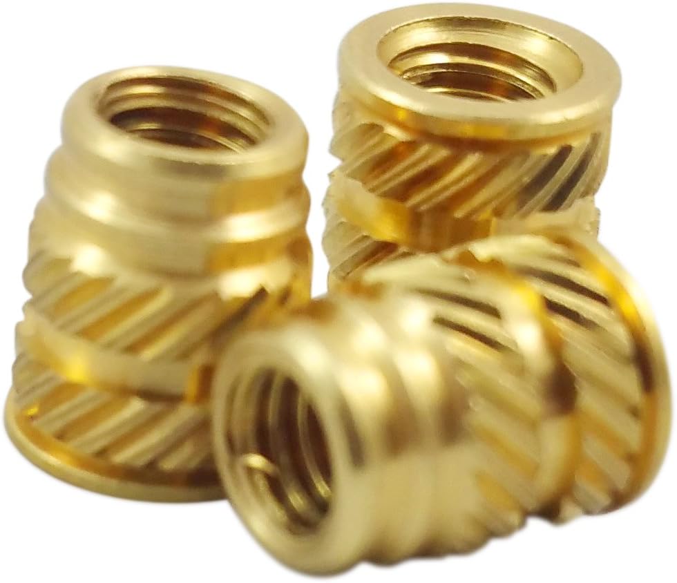 [initeq] #6-32 Threaded Heat Set Inserts for 3D Printing (100, Long)