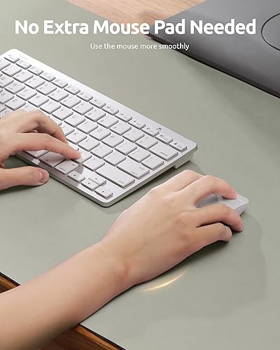 Miniatura 289 de YSAGi Protector de escritorio de cuero, tapete de oficina, alfombrilla grande para mouse, antideslizante, de piel sintética, almohadilla