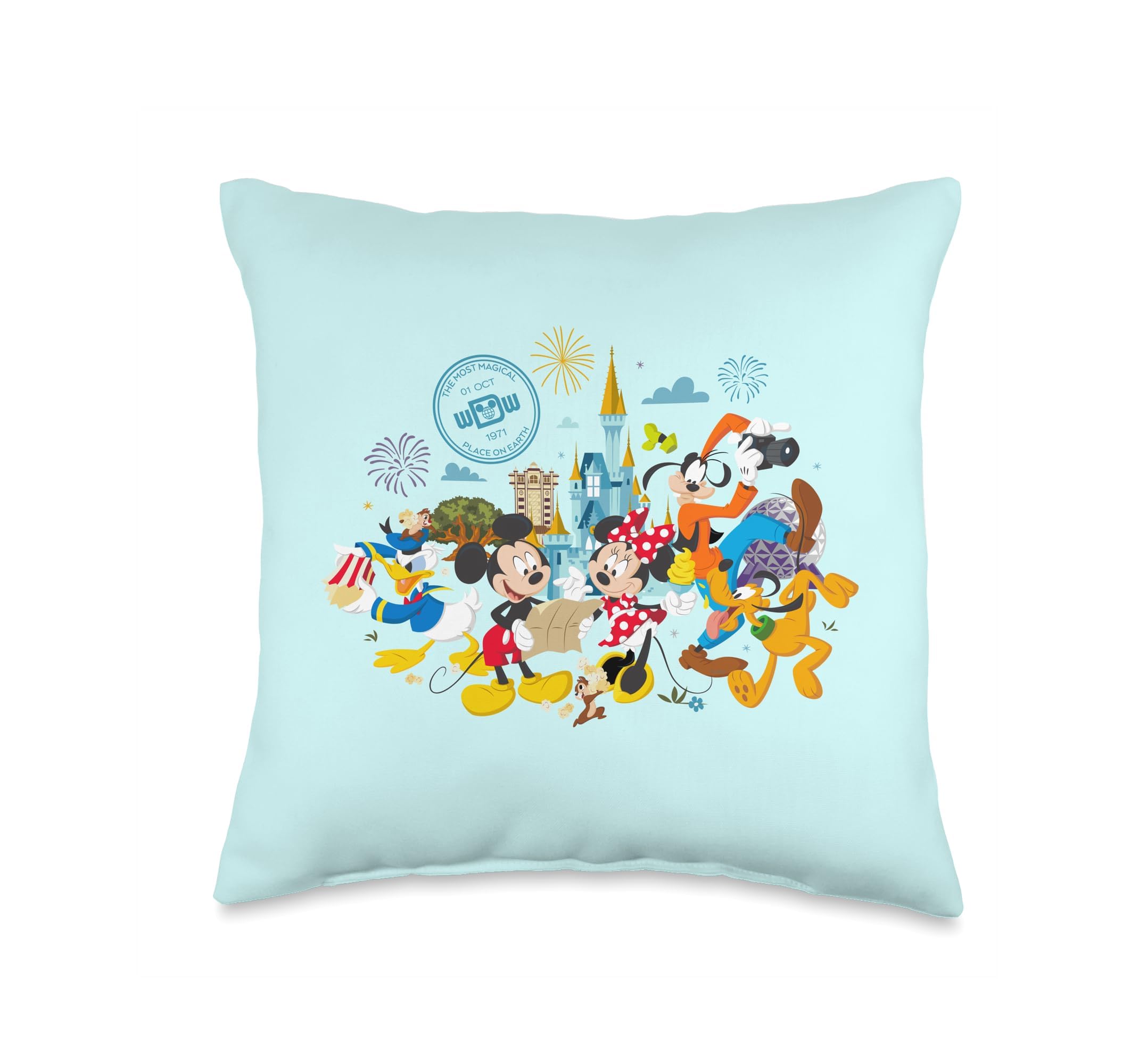 Coussin Mickey et ses amis Disney pour décorer le lit de votre enfant