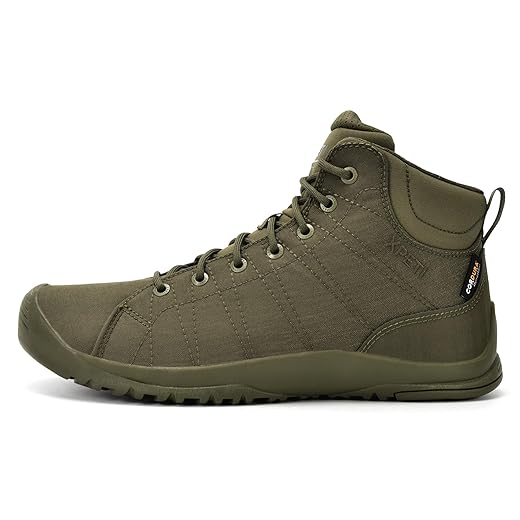 XPETI Botas Militares Masculinas Respiráveis, Botas Táticas Verdes, Tamanho 8,5.