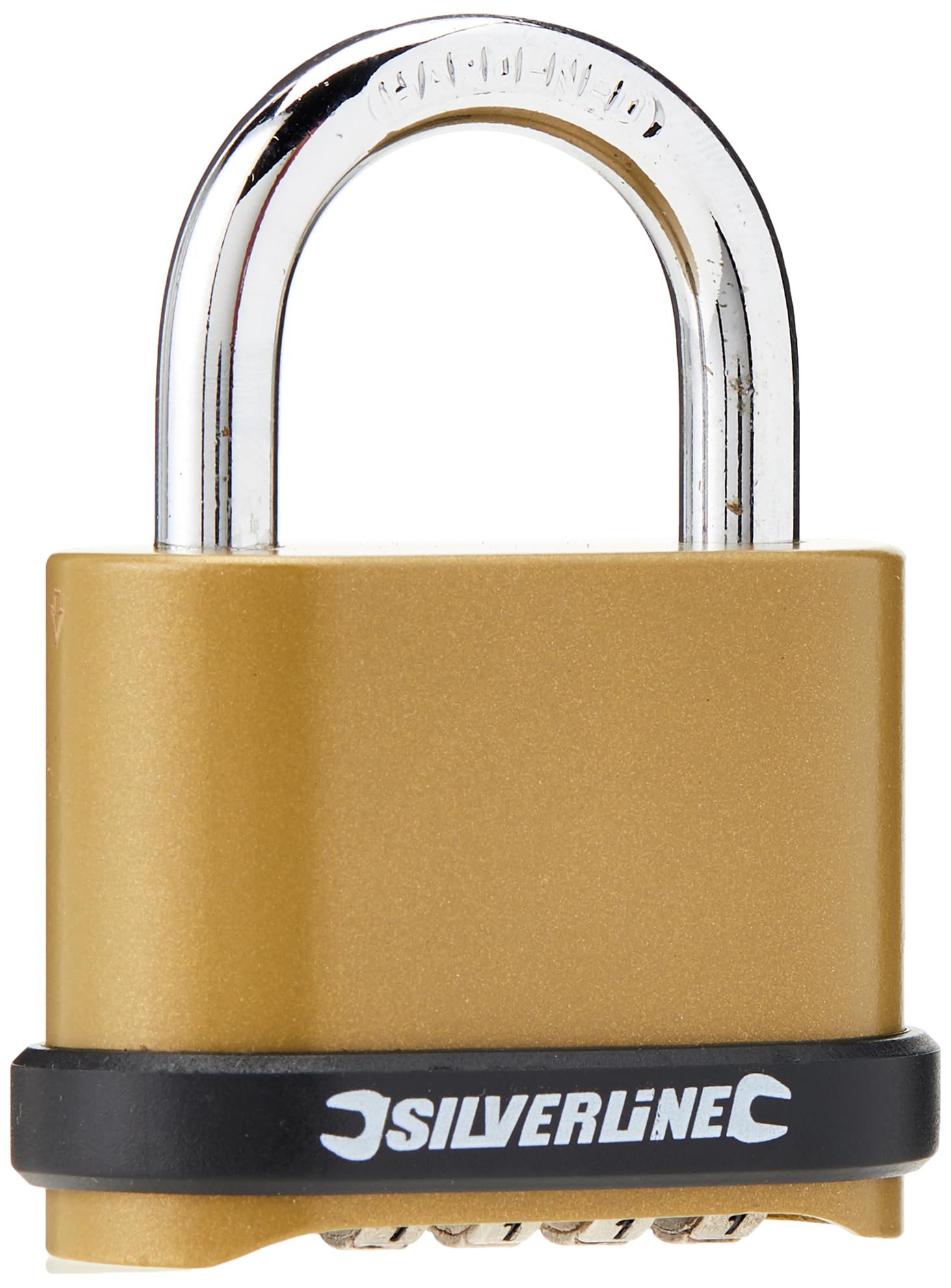 Silverline Zinc Alloy Combination Padlock 4-Digit from B&Q