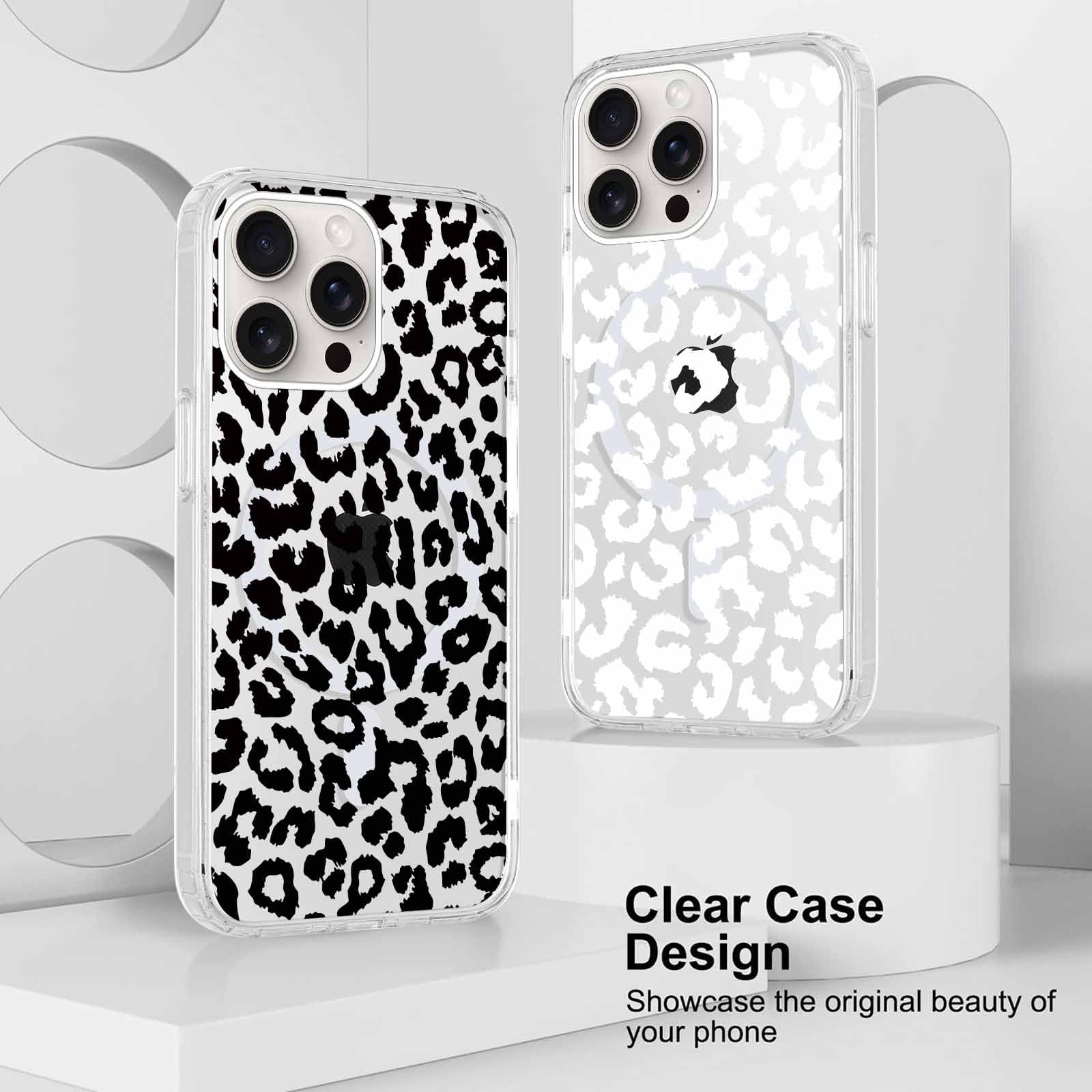 Xylota 2 Pezzi Cover Magnetica per iPhone 15 6.1 Pollici, Aesthetic