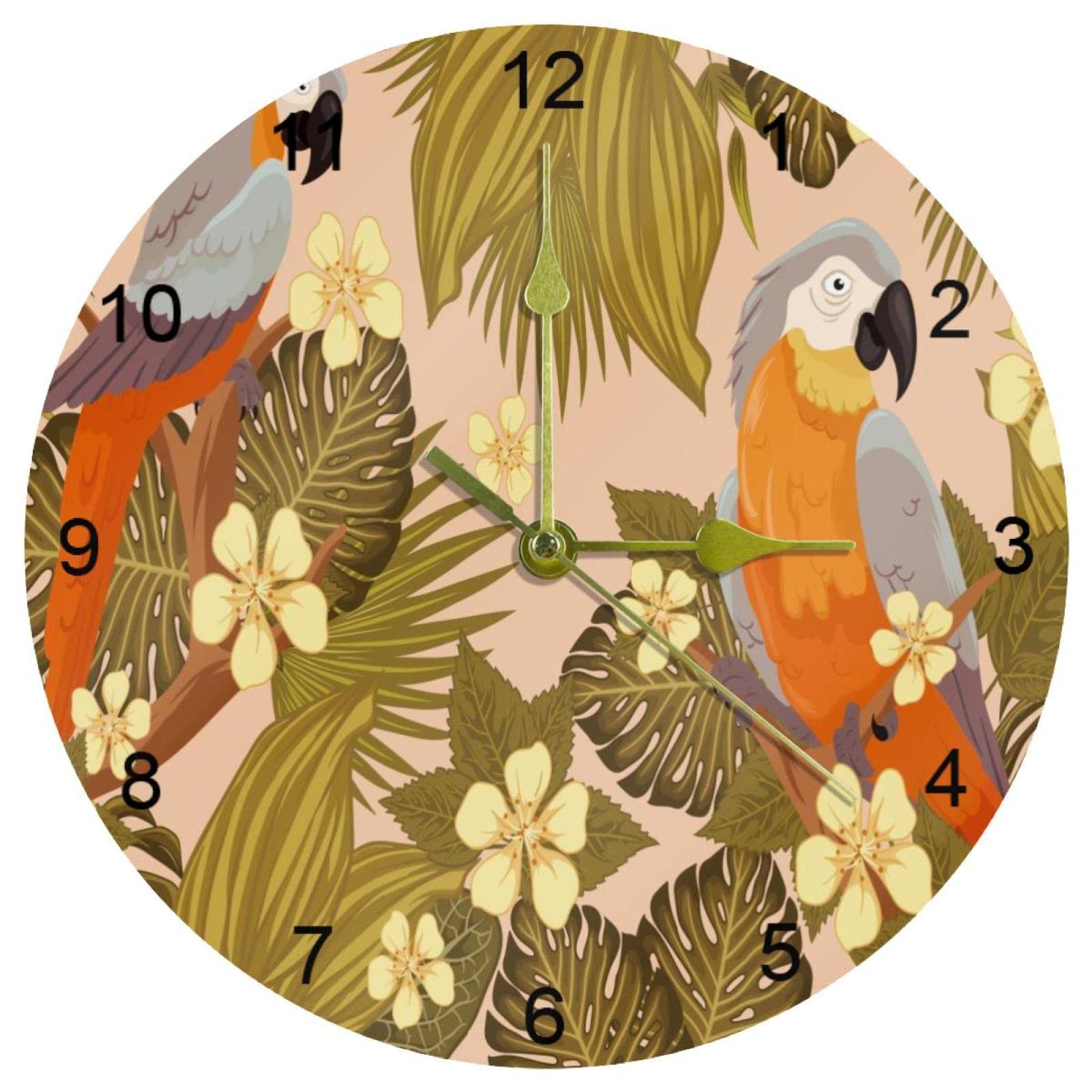 Horloge murale silencieuse toucan : résolvez le problème du bruit dans votre bureau