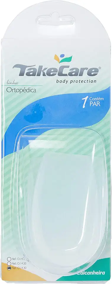 Calcanheira Silicone Para Esporao com Aba Baixa M, Take Care