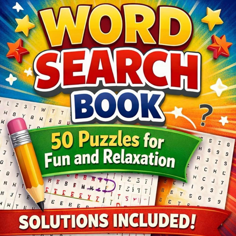 Word search book 50 puzzles for fun and relaxation solutions: fun and relaxation and solutions