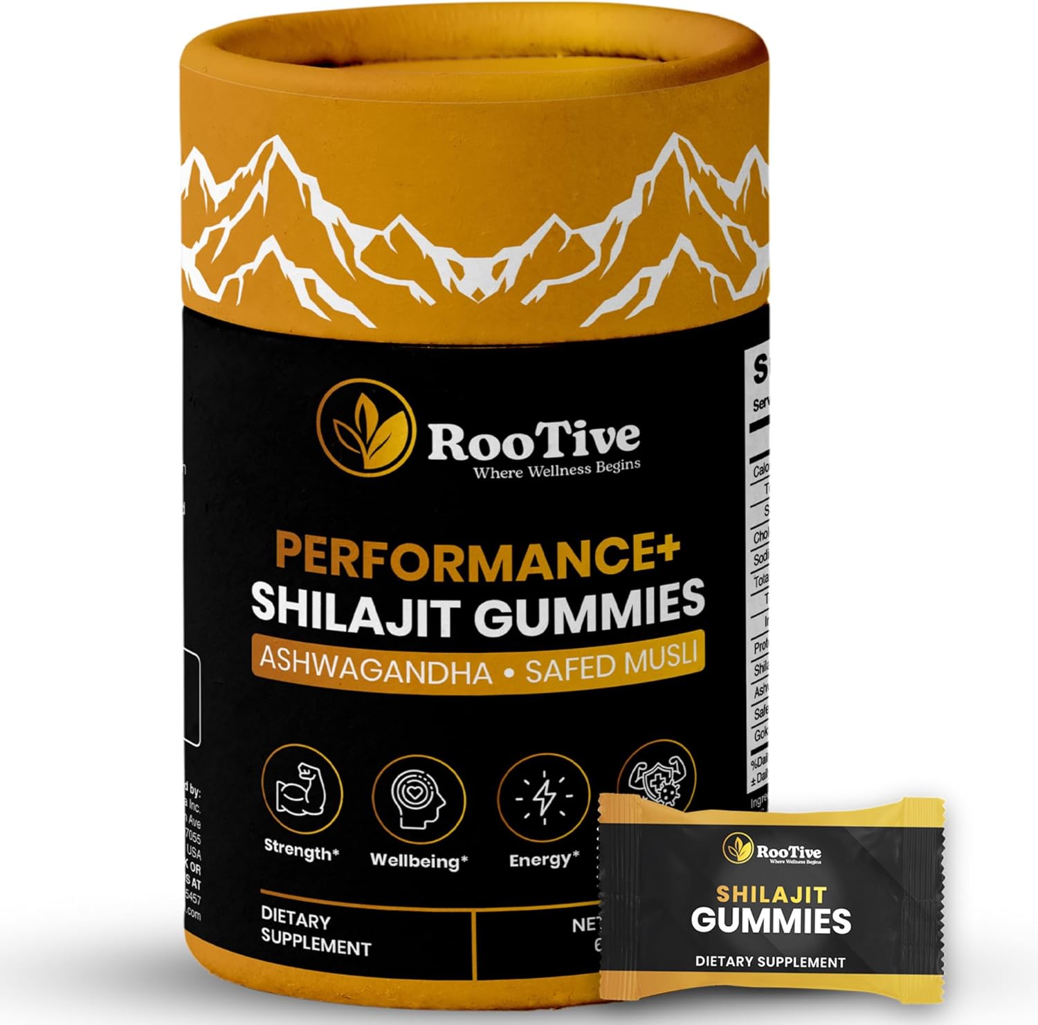 Shilajit Gummies with Ashwagandha, Safed Musli & Gokshura | Shilajit for Men & Women | 75% Fulvic Acid Organic | 85+ Trace Minerals | Supports Energy, Stamina & Vitality | 60 Vegan Gummies