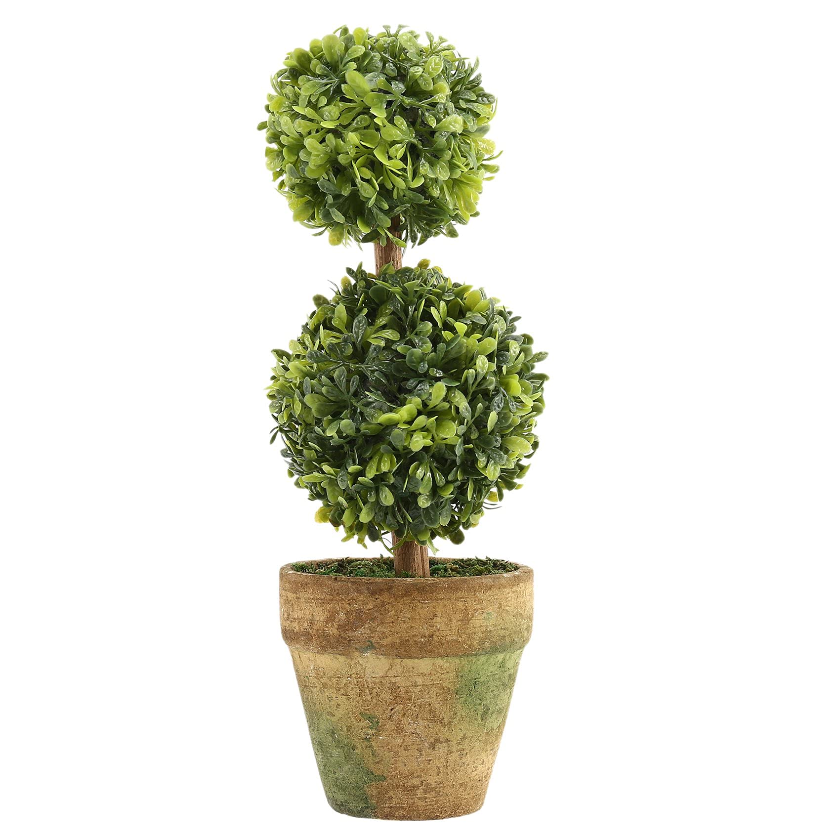 CTRLZS Artificial Plastic Trees In Pots Plant Potted Decor Garden Yard Indoor Outdoor Pattern:Two Ball