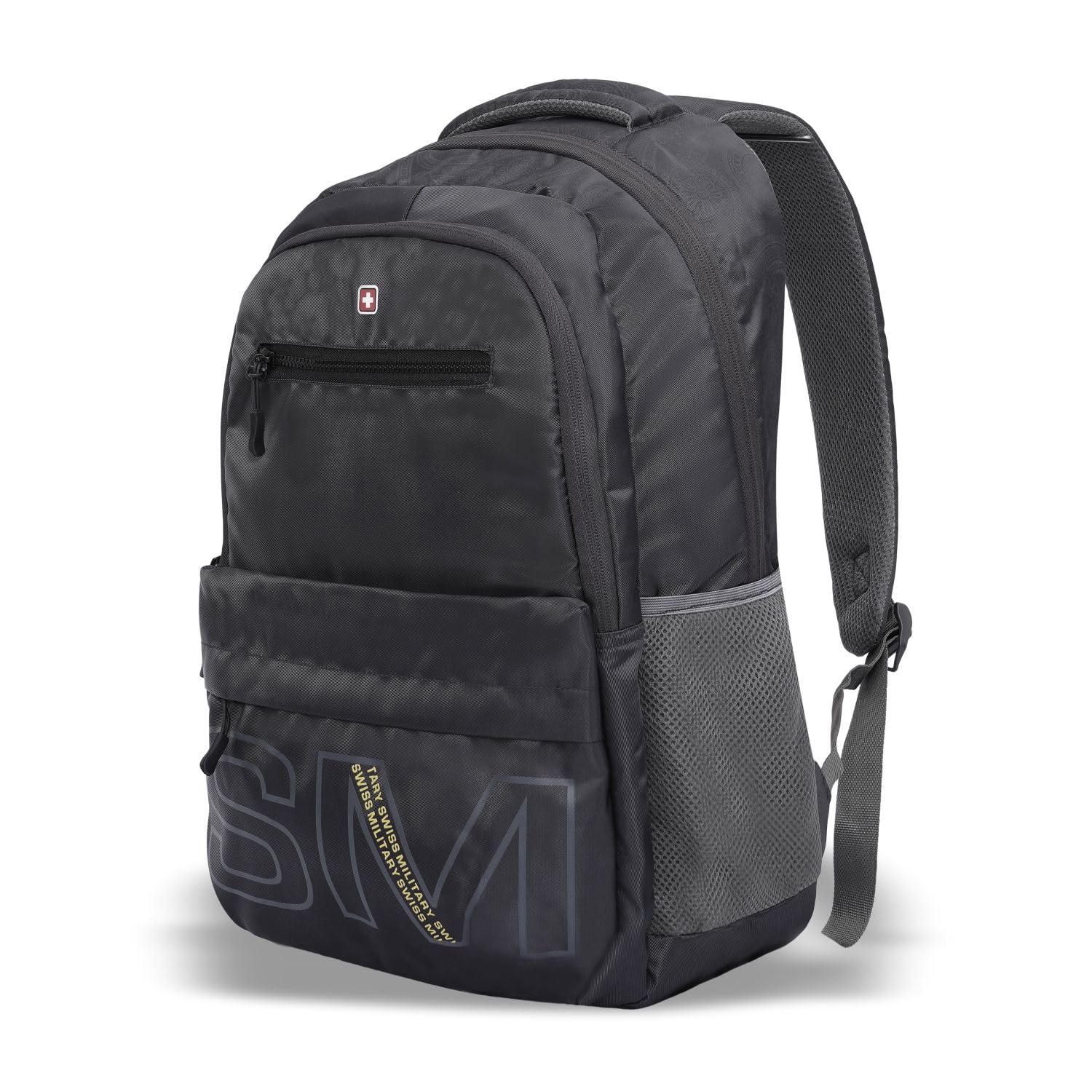 SWISS MILITARY MANDALA spacious/large laptop backpack with 15.4 Inch laptop Compartment, college bag, travel bag for men and women, Polyester, 34 Litre SWISS MILITARY MANDALA spacious/large laptop backpack with 15.4 Inch laptop Compartment, college bag, travel bag for men and women, Polyester, 34 Litre