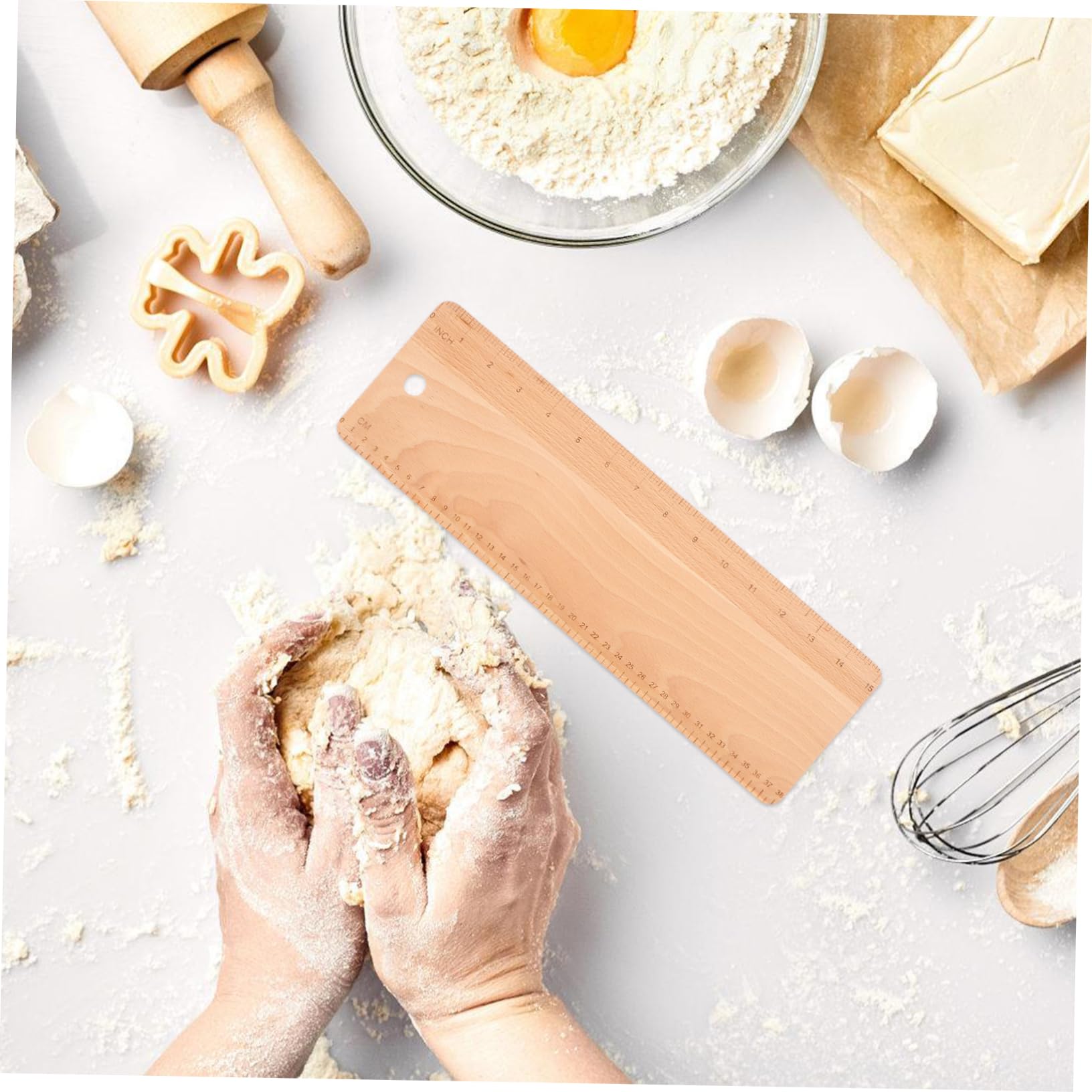 TIDTALEO Planche De Transfert Pour Pâte À Pain Française Pelle À Bois Pour Baguette Surface Lisse Facile À Nettoyer 38.00 X 12.00 X 0.50 Cm Pour Boulangerie Et Cuisson Maison