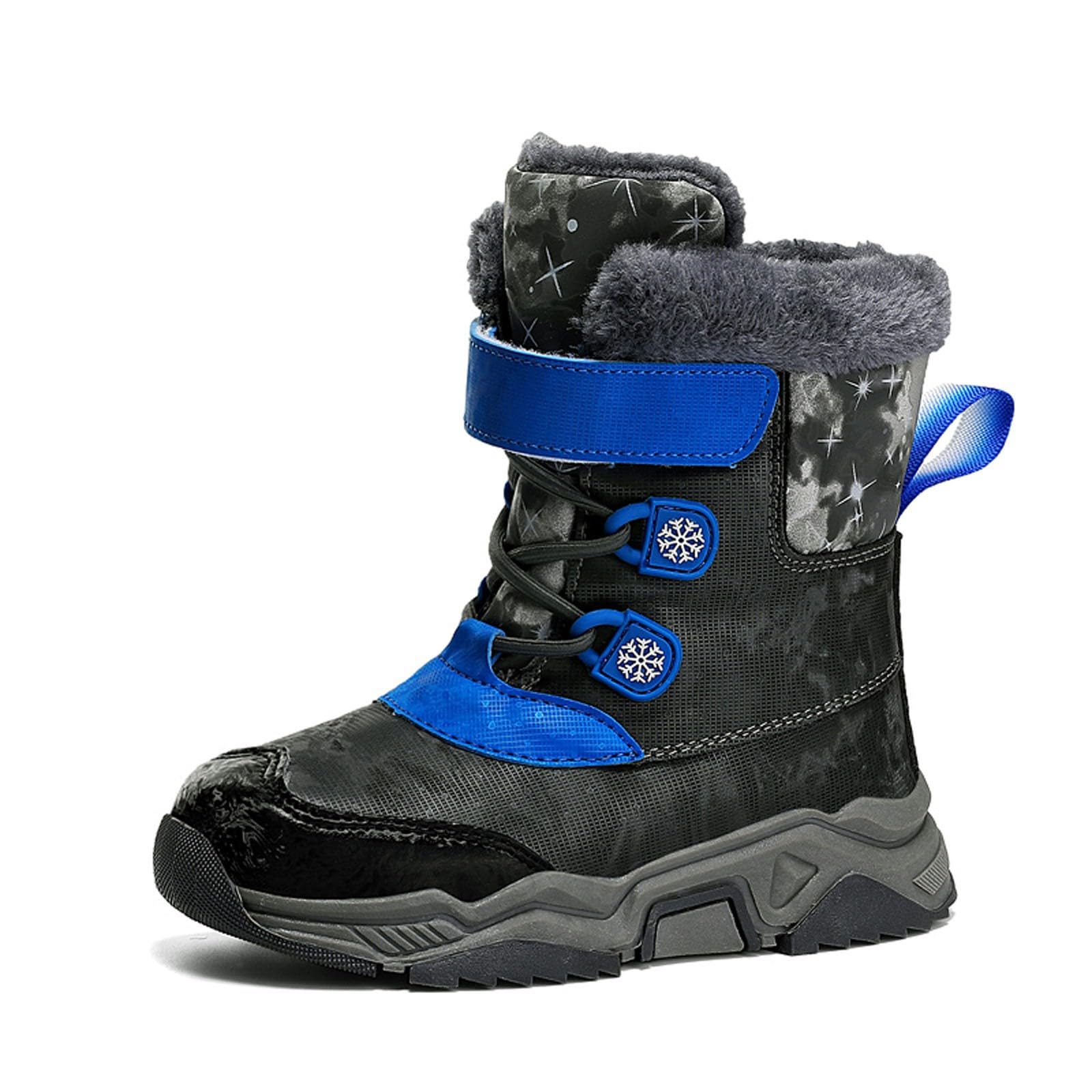 Chaussures d'extérieur enfant bottines hiver bleues pointure 33.5 - 8