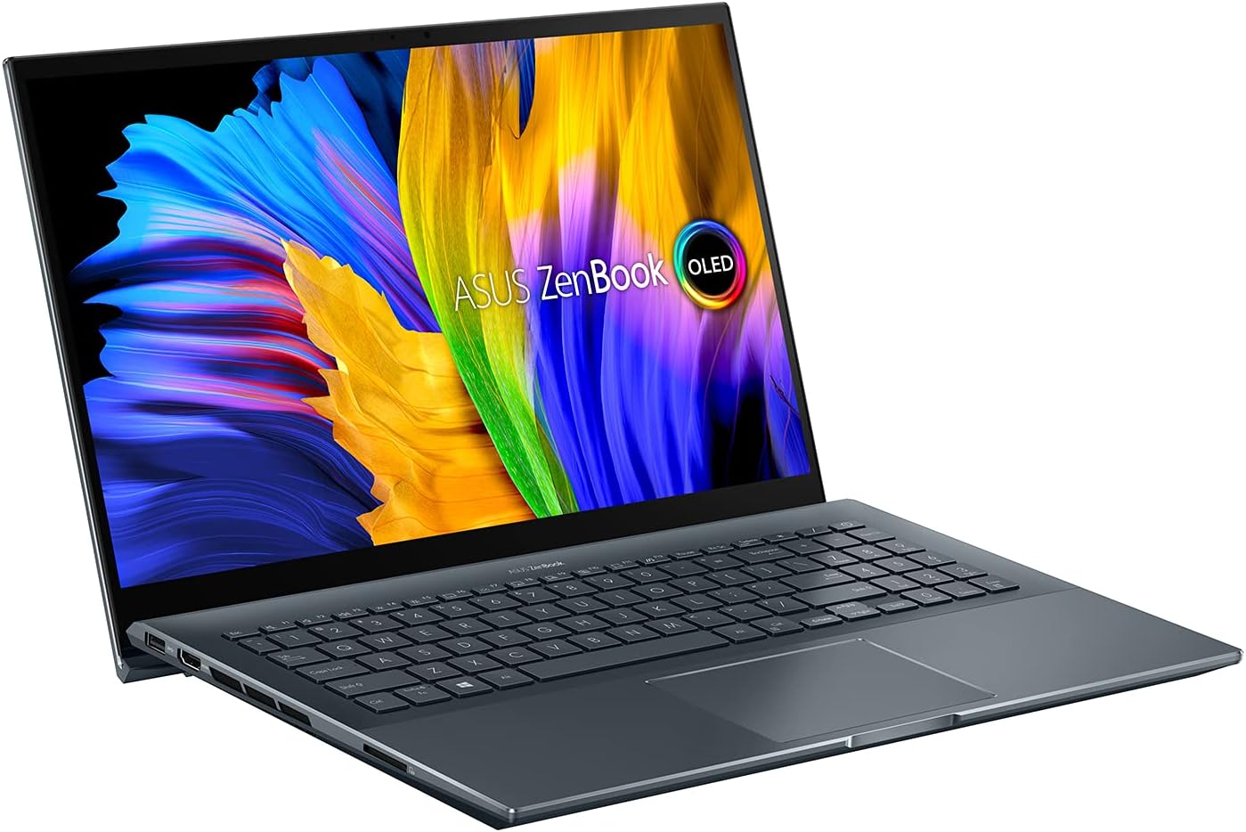ASUS Zenbook Pro 15 OLED UM535QE-KY401W, Notebook in alluminio da 15,6" Touch OLED FHD Glossy, AMD Ryzen 7 5800H, RAM 16GB, 512GB SSD PCIE, NVIDIA GeForce RTX 3050 Ti 4GB GDDR6, Win 11 Home, Grigio AMD Ryzen 7 RAM 16GB / 512GB SSD 15,6" | Touch - Immagine 3