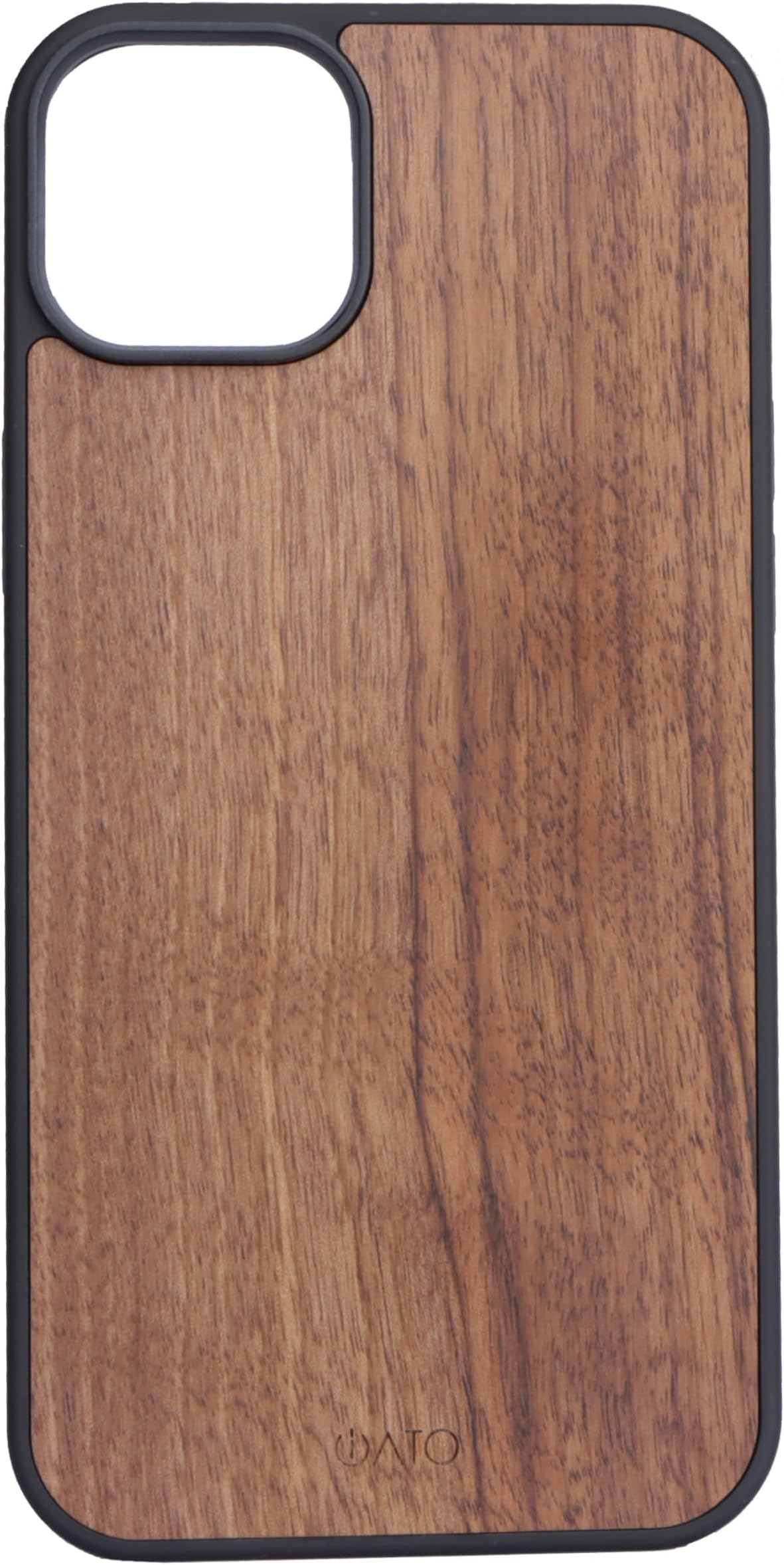 iATOiPhone 11 Pro Wood Case. Unique & Classy Shockproof Protective Cover. Wireless Charging Compatible Real Wooden Overlay on Soft Black TPU - Natural Walnut