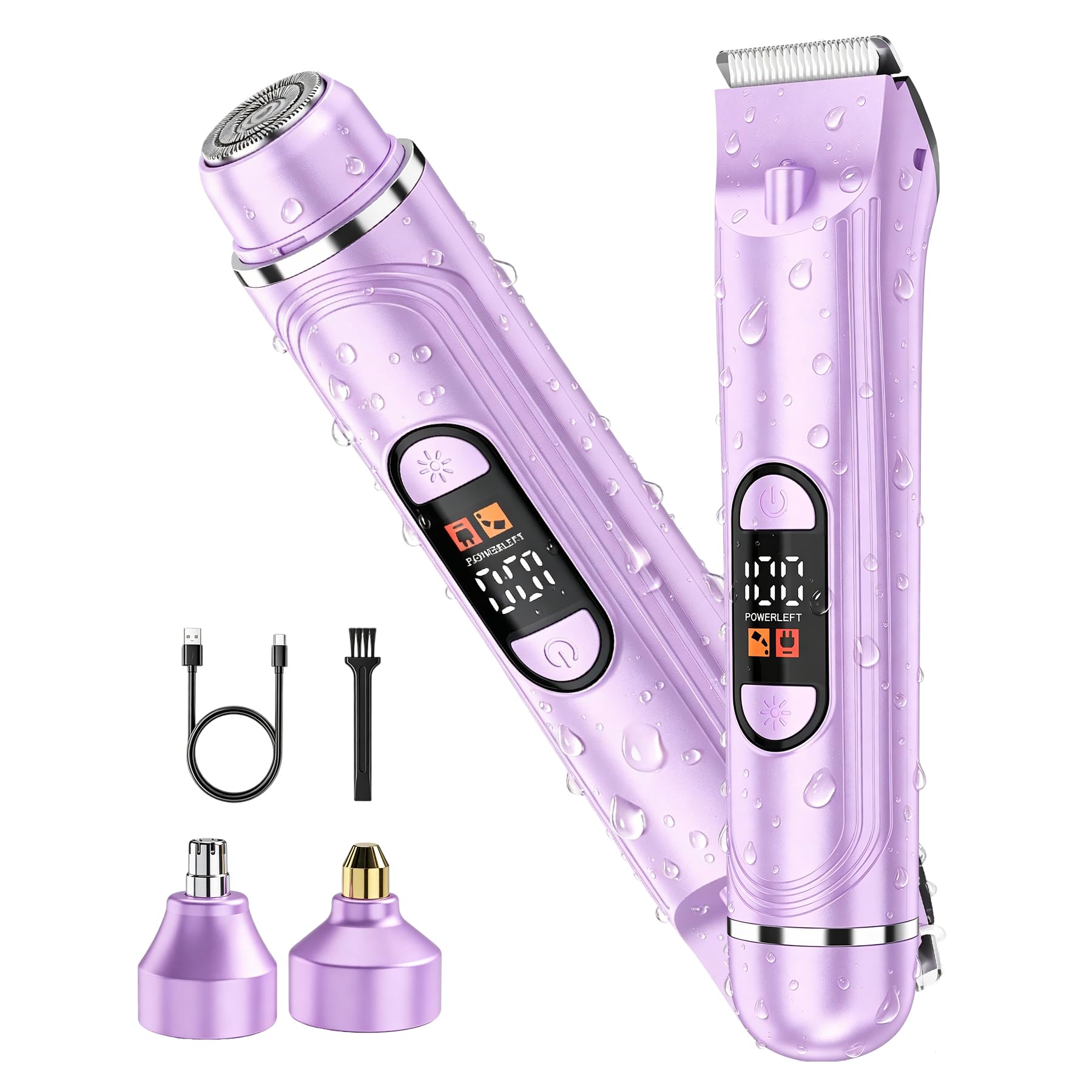 Maquinilla de afeitar eléctrica para mujer, removedor de vello corporal 4