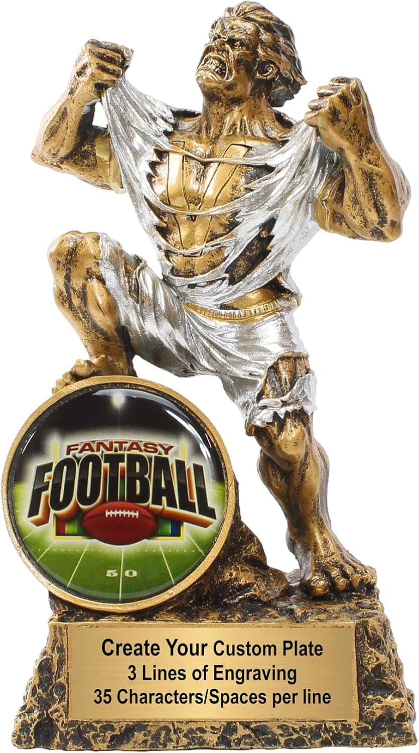 Monster Trophy - 6.75 Inch Tall - Engraved Victory Beast Award with Front Insert - Choose a Style and Make it Your own - Customize Now